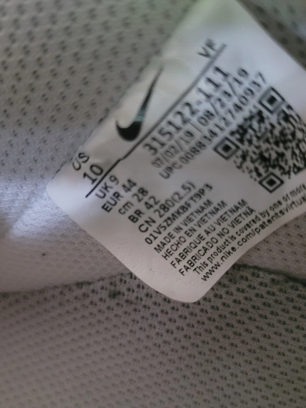 Nike White Men’s Air Force 1 Low Athletic Shoes Size 10